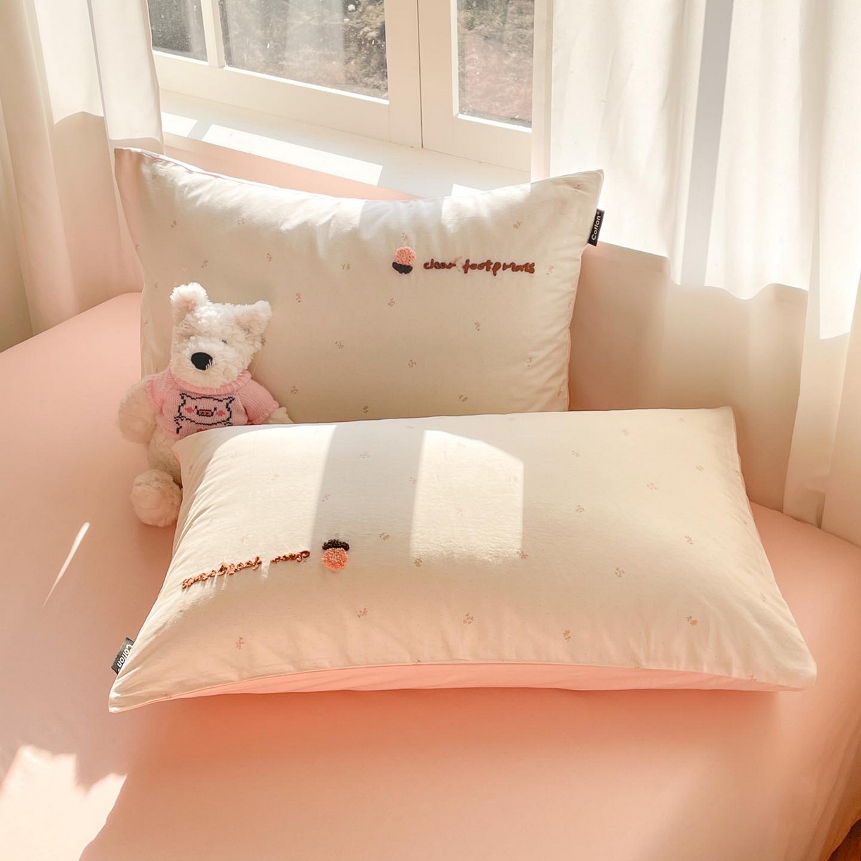 91家纺网 家纺一手货源 找家纺 涵宸家纺 2026新款全棉印花毛巾绣四件套 温柔时光