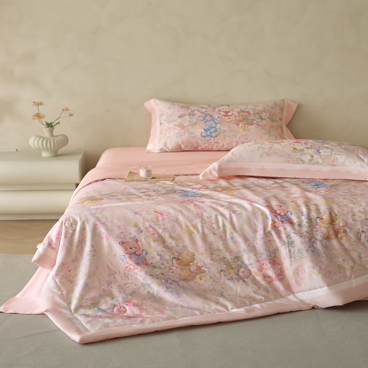 91家纺网 家纺一手货源 找家纺 （总）如约 2026新款凉感水洗真丝数码印花夏被空调被