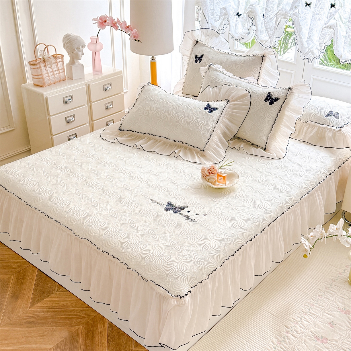 91家纺网 家纺一手货源 找家纺 （总）绒棉世家 2026新款100%莱赛尔纯色天丝面料夏被四件套终版