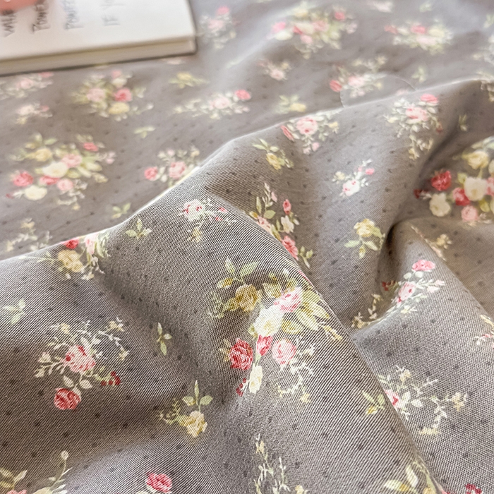 91家纺网 家纺一手货源 找家纺 金喜 2026新款100%里外全棉夏被夏被四件套 花间采趣-咖