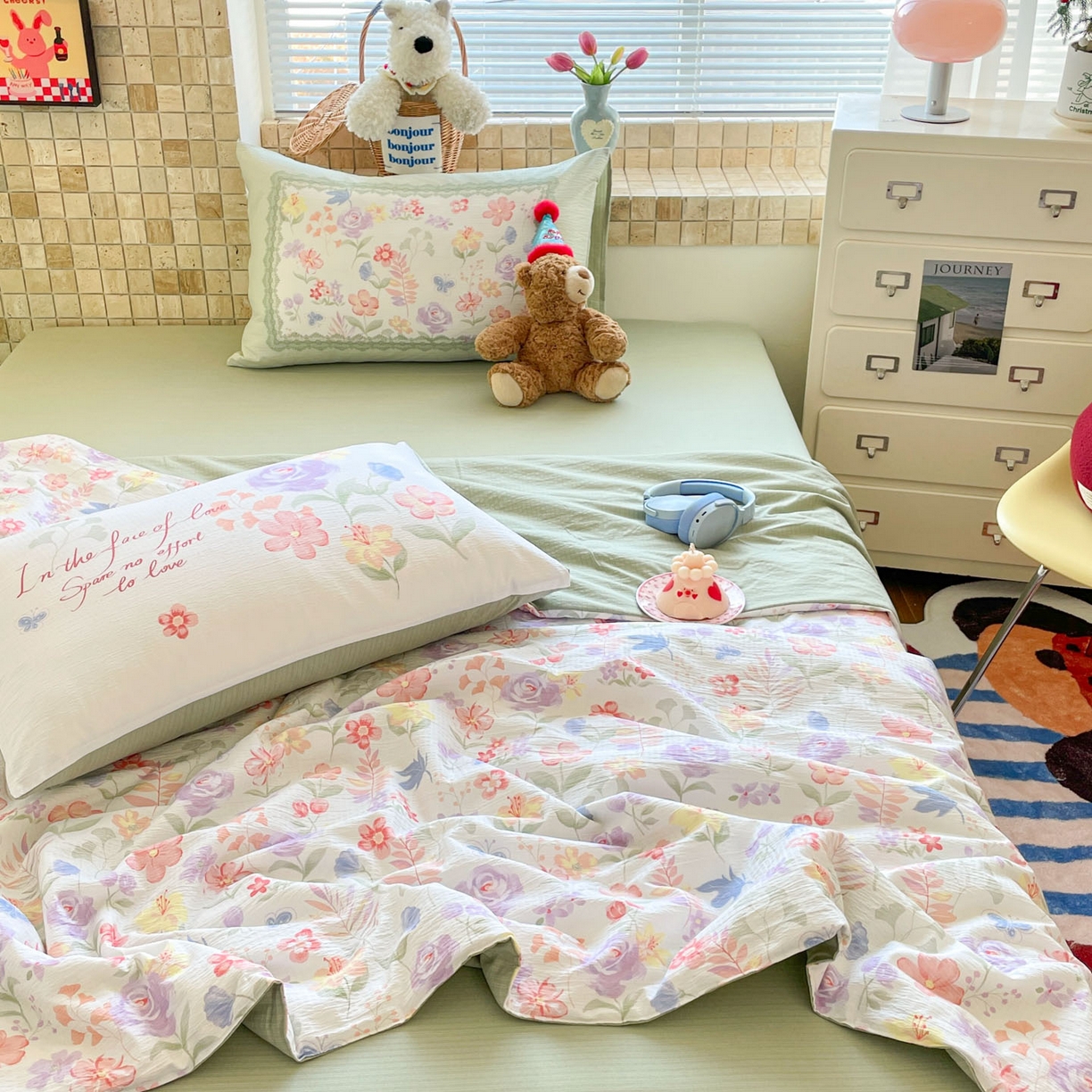 91家纺网 家纺一手货源 找家纺 （总）如约 2026新款云感木棉数码印花夏被