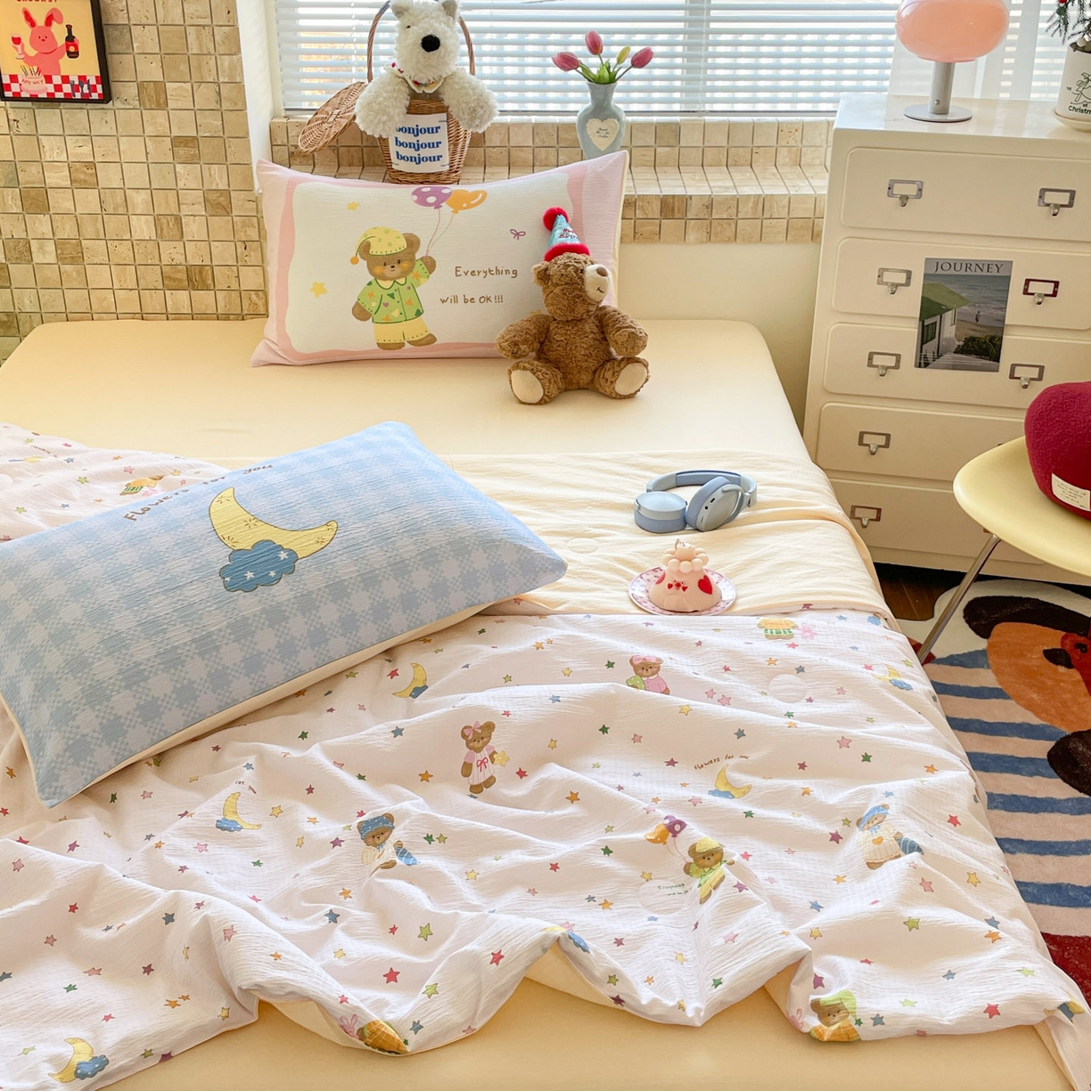 91家纺网 家纺一手货源 找家纺 （总）如约 2026新款云感木棉数码印花夏被