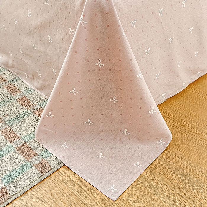 91家纺网 家纺一手货源 找家纺 金喜 2026新款100%里外全棉夏被夏被四件套 洛琳-粉