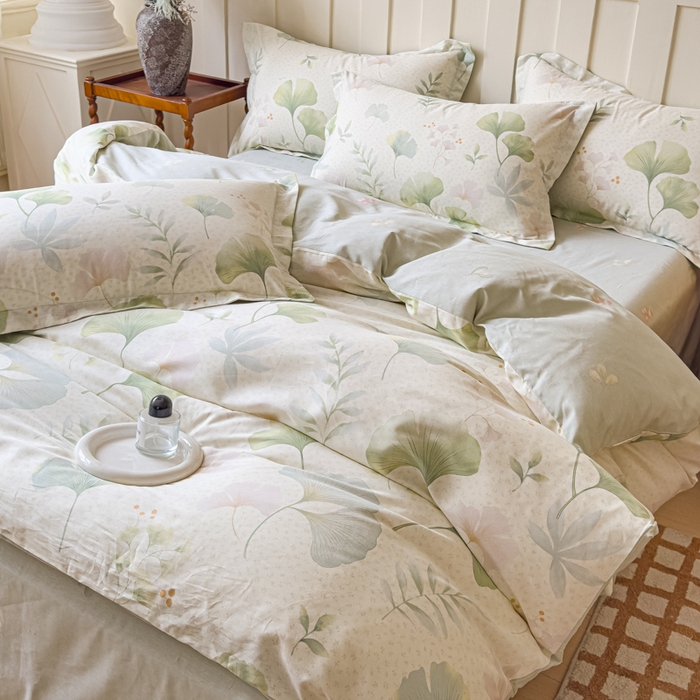 91家纺网 家纺一手货源 找家纺 （总）U品汇 2026新品纯棉全棉印花四件套小清新卡通花卉13070喷气