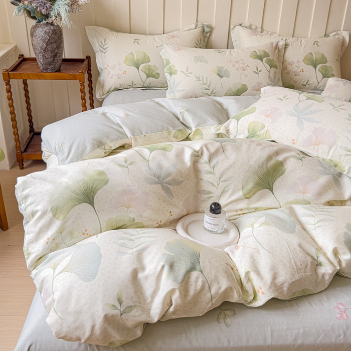 91家纺网 家纺一手货源 找家纺 （总）U品汇 2026新品纯棉全棉印花四件套小清新卡通花卉13070喷气