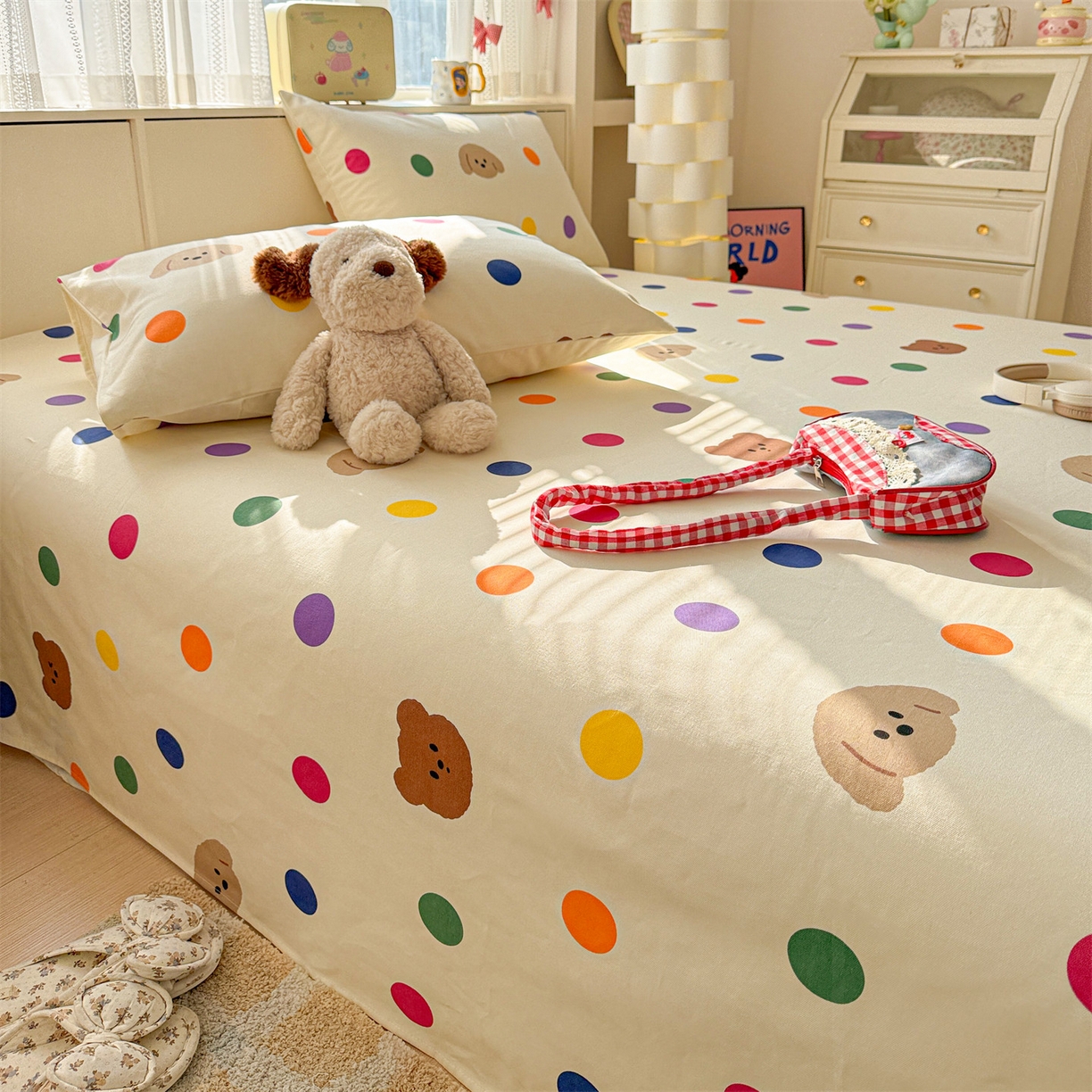 91家纺网 家纺一手货源 找家纺 （总）名兮家居 2026新款全棉A类卡通简约时尚老粗布床单