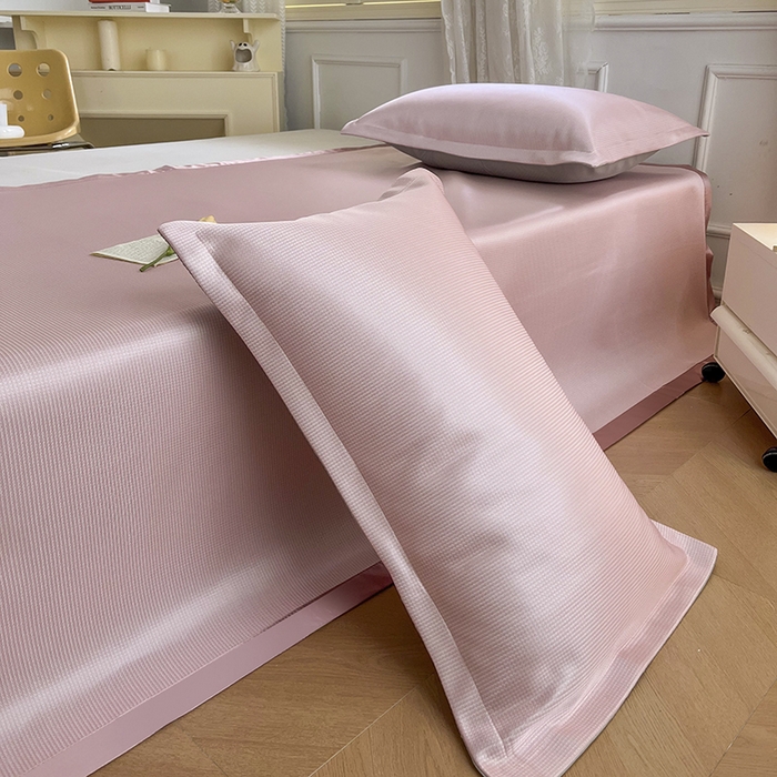 91家纺网 家纺一手货源 找家纺 （总）步步高席业 2026新款凉感冰丝凉席枕套-纯色