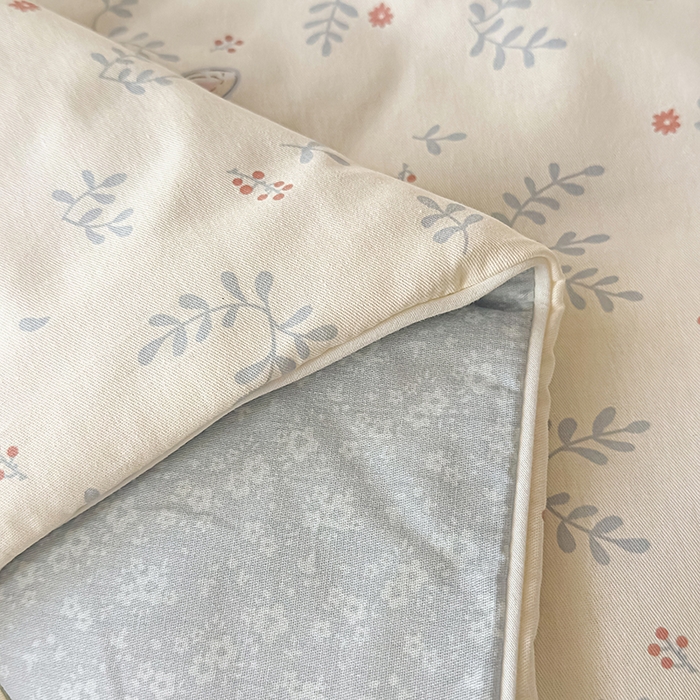 91家纺网 家纺一手货源 找家纺 金喜 2026新款100%里外全棉夏被夏被四件套 觅时光-兰