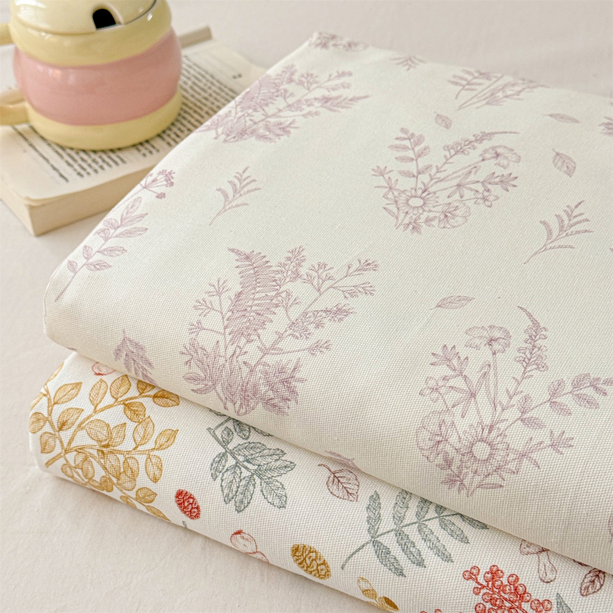 91家纺网 家纺一手货源 找家纺 名兮家居 2026新款全棉A类卡通简约时尚老粗布床单 紫雾