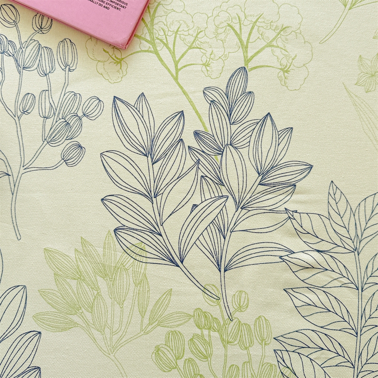 91家纺网 家纺一手货源 找家纺 名兮家居 2026新款全棉A类卡通简约时尚老粗布床单 繁花-绿