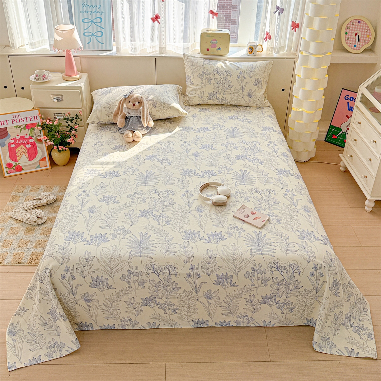 91家纺网 家纺一手货源 找家纺 （总）名兮家居 2026新款全棉A类卡通简约时尚老粗布床单