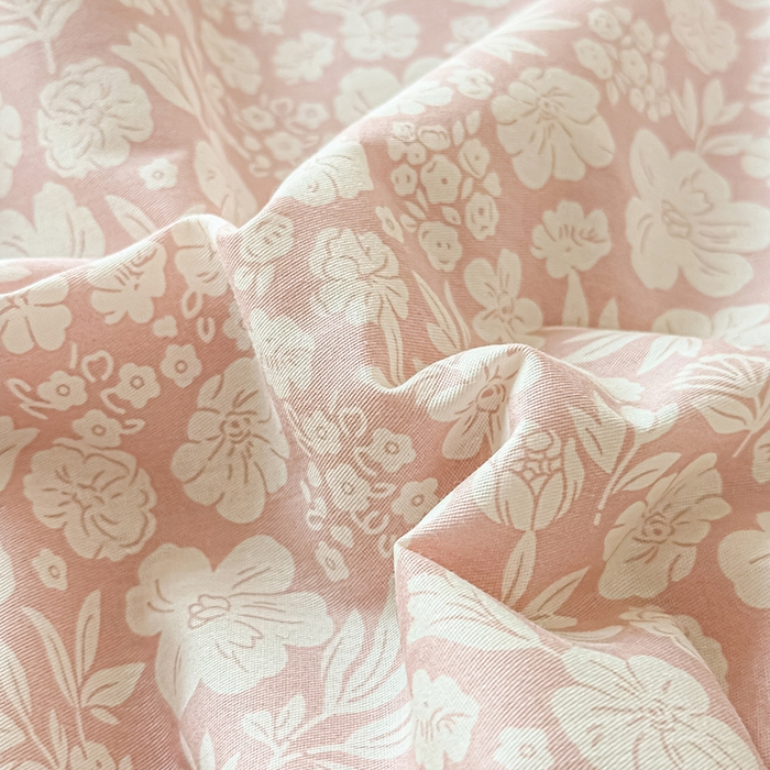 91家纺网 家纺一手货源 找家纺 金喜 2026新款100%里外全棉夏被夏被四件套 云汐花絮-粉