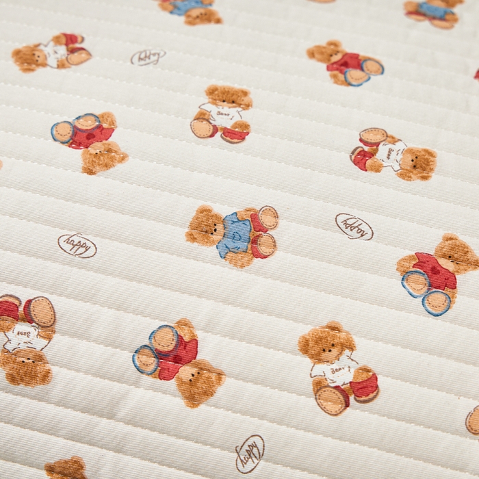 91家纺网 家纺一手货源 找家纺 永旺家纺 2026新款全棉亲肤防水枕巾防水隔脏 烘培熊熊