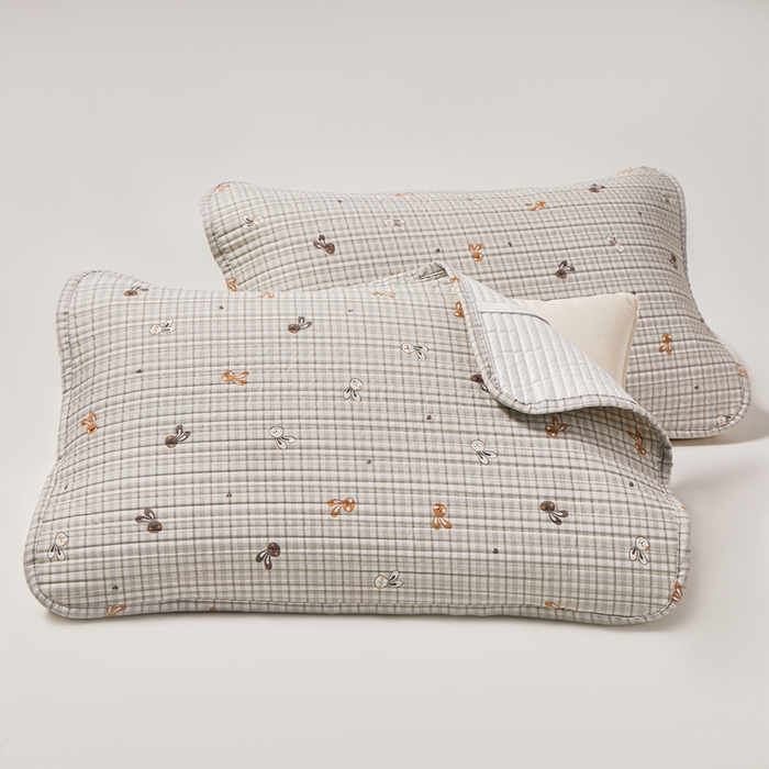 91家纺网 家纺一手货源 找家纺 永旺家纺 2026新款全棉亲肤防水枕巾防水隔脏 麻薯兔叽