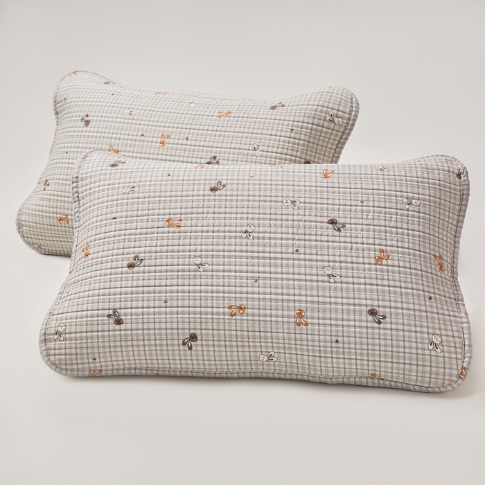 91家纺网 家纺一手货源 找家纺 永旺家纺 2026新款全棉亲肤防水枕巾防水隔脏 麻薯兔叽