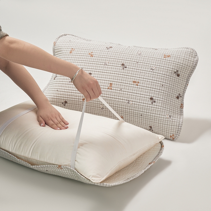 91家纺网 家纺一手货源 找家纺 永旺家纺 2026新款全棉亲肤防水枕巾防水隔脏 麻薯兔叽