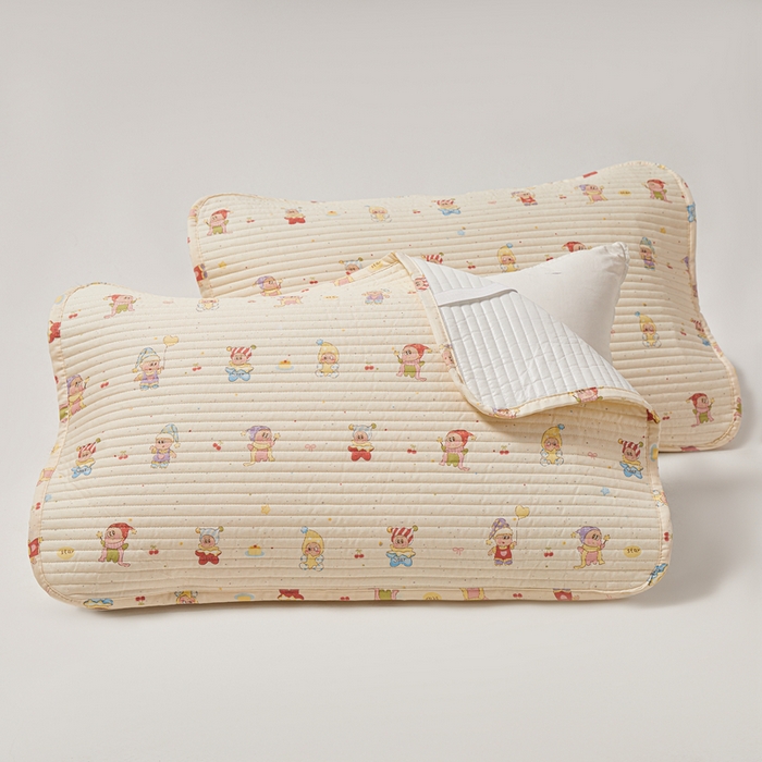 91家纺网 家纺一手货源 找家纺 永旺家纺 2026新款全棉亲肤防水枕巾防水隔脏 梦幻童乡