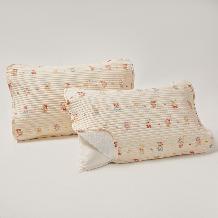 91家纺网 家纺一手货源 找家纺 永旺家纺 2026新款全棉亲肤防水枕巾防水隔脏 梦幻童乡