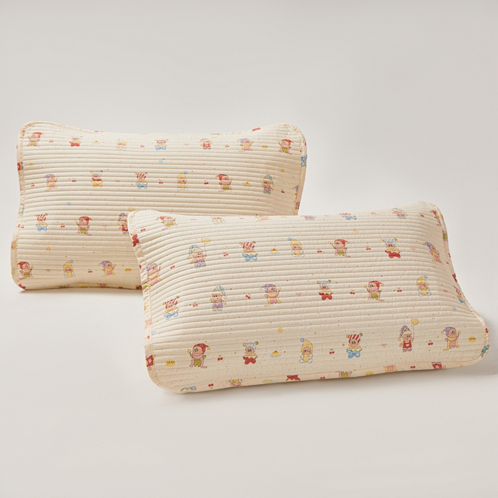 91家纺网 家纺一手货源 找家纺 永旺家纺 2026新款全棉亲肤防水枕巾防水隔脏 梦幻童乡