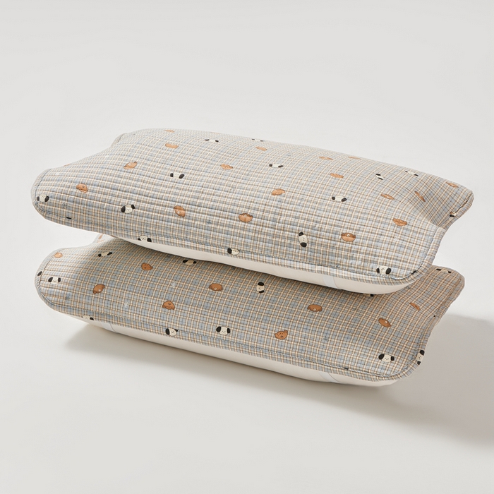 91家纺网 家纺一手货源 找家纺 永旺家纺 2026新款全棉亲肤防水枕巾防水隔脏 洋气柯基崽