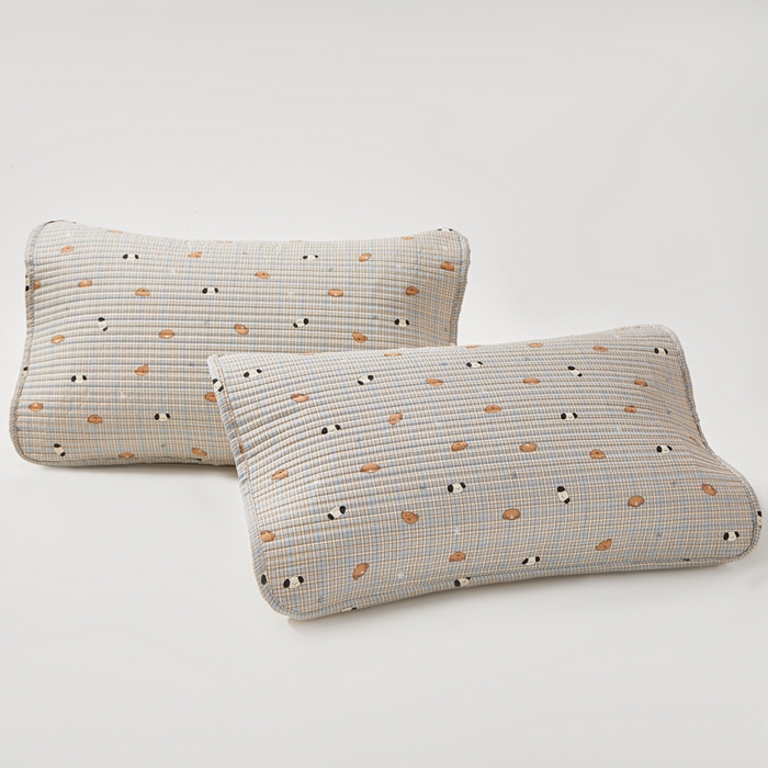 91家纺网 家纺一手货源 找家纺 永旺家纺 2026新款全棉亲肤防水枕巾防水隔脏 洋气柯基崽