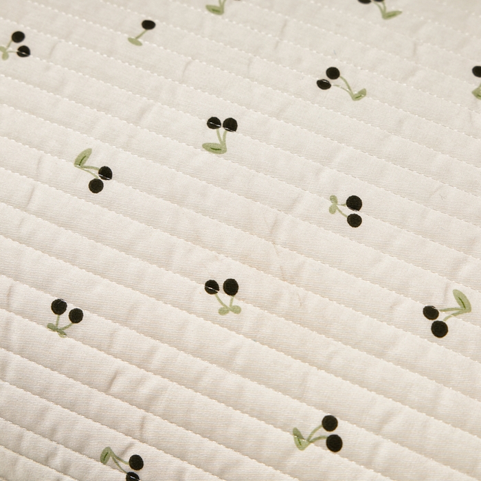 91家纺网 家纺一手货源 找家纺 永旺家纺 2026新款全棉亲肤防水枕巾防水隔脏 樱桃奶绿-黑