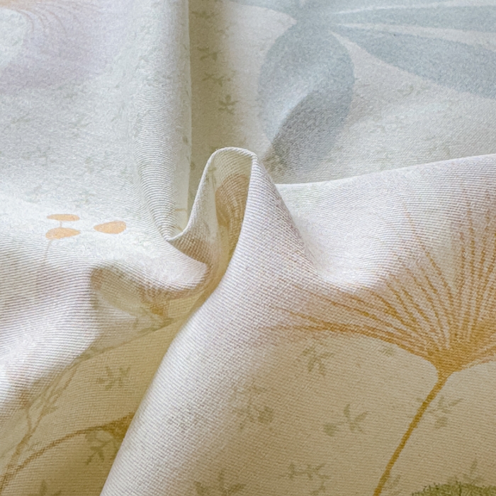 91家纺网 家纺一手货源 找家纺 U品汇 2026新品纯棉全棉印花四件套小清新卡通花卉13070喷气 银杏疏影