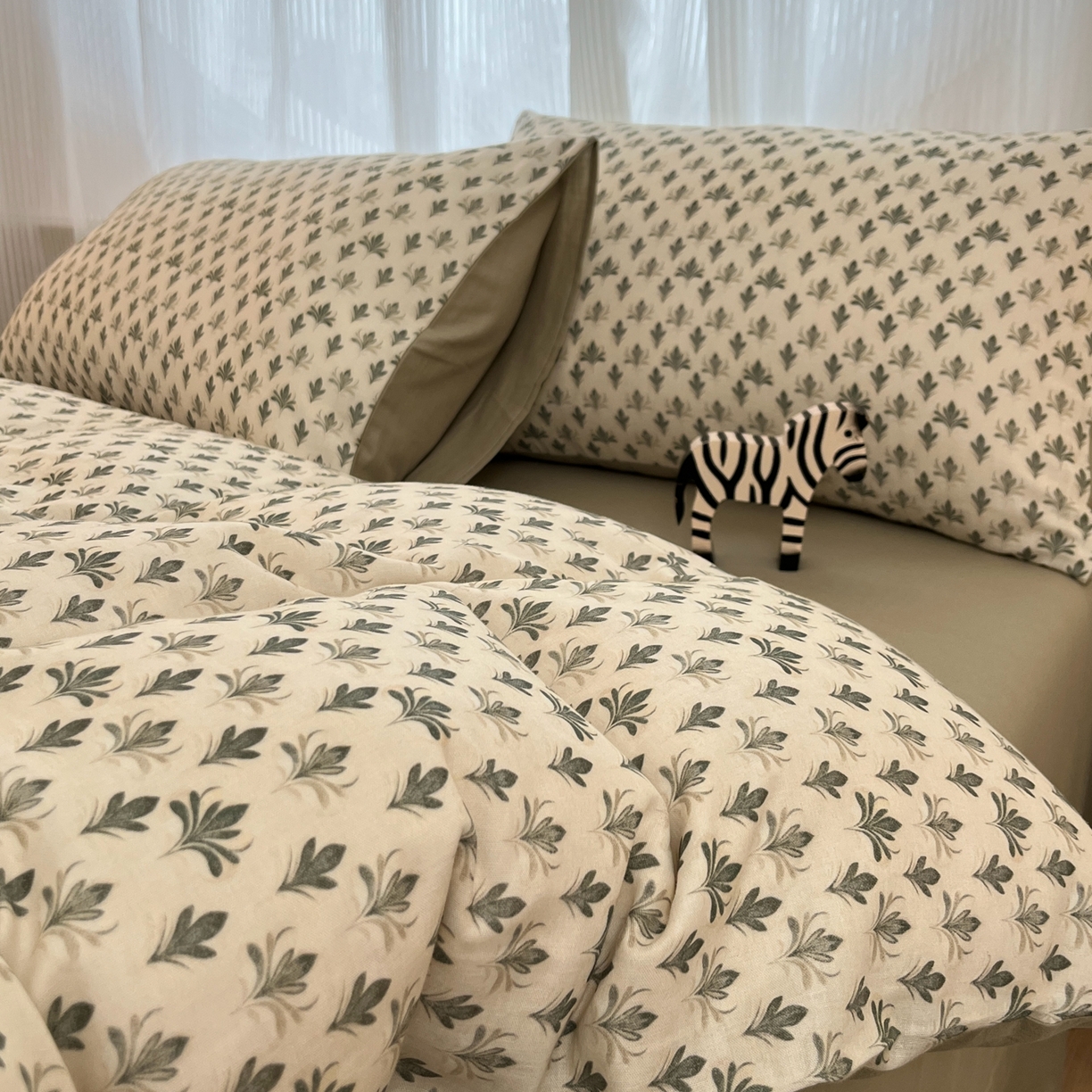 91家纺网 家纺一手货源 找家纺 （总）禾时 2026新款A类波西米亚全棉纯棉双层纱四件套