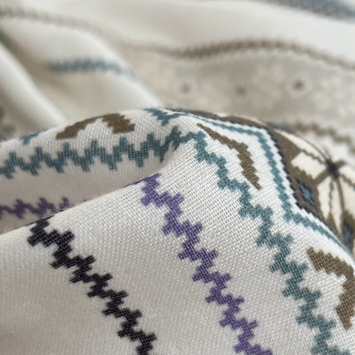 91家纺网 家纺一手货源 找家纺 禾时 2026新款A类波西米亚全棉纯棉双层纱四件套 波格利特