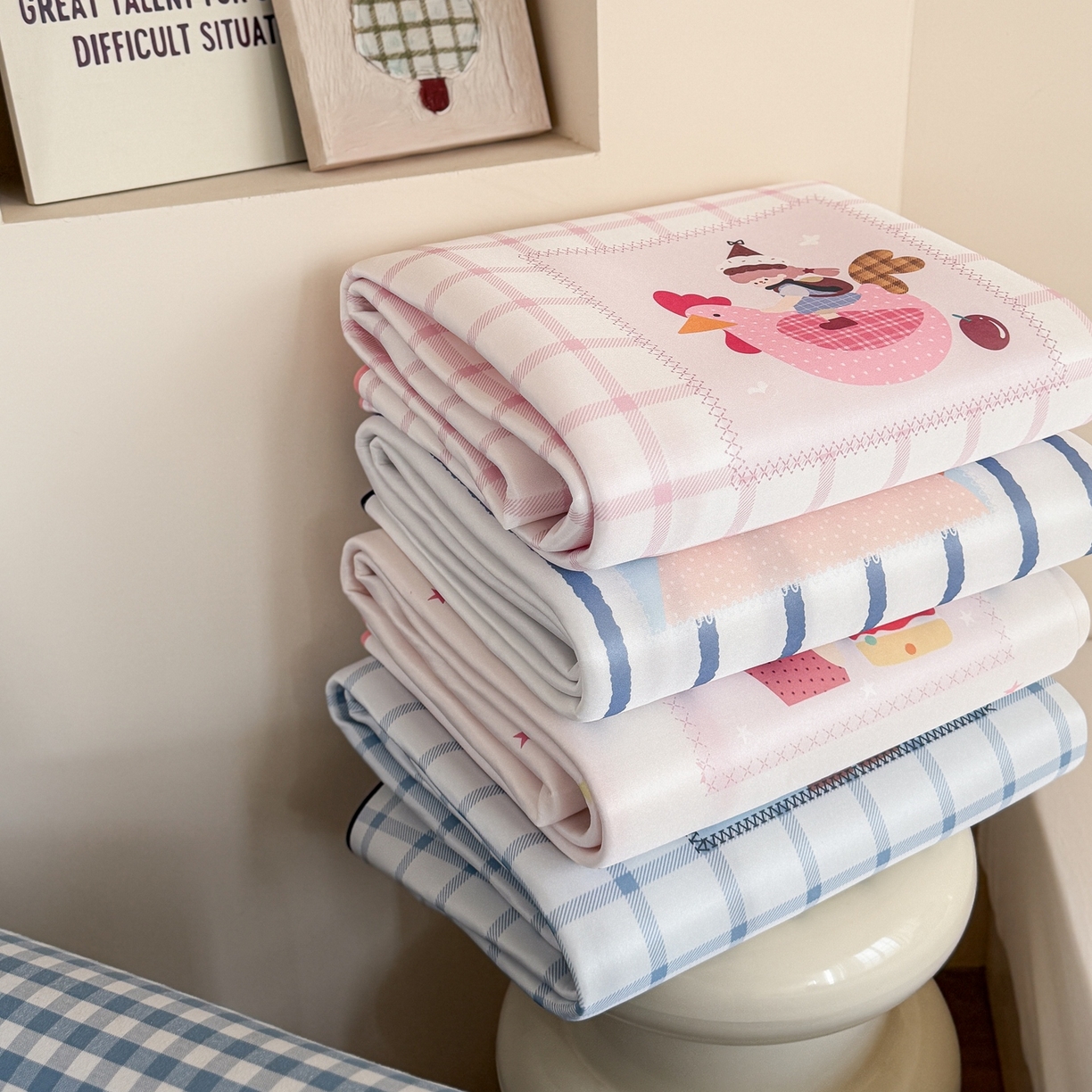 91家纺网 家纺一手货源 找家纺 （总）美乐迪家纺 2026新款织标款大版水光冰丝凉席席子凉席