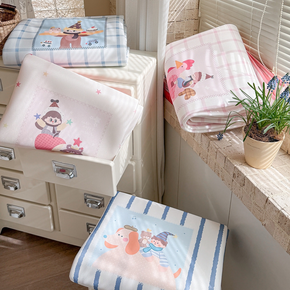 91家纺网 家纺一手货源 找家纺 （总）美乐迪家纺 2026新款织标款大版水光冰丝凉席席子凉席