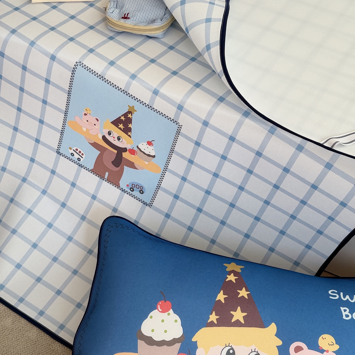 91家纺网 家纺一手货源 找家纺 美乐迪家纺 2026新款织标款大版水光冰丝凉席席子凉席 小王子