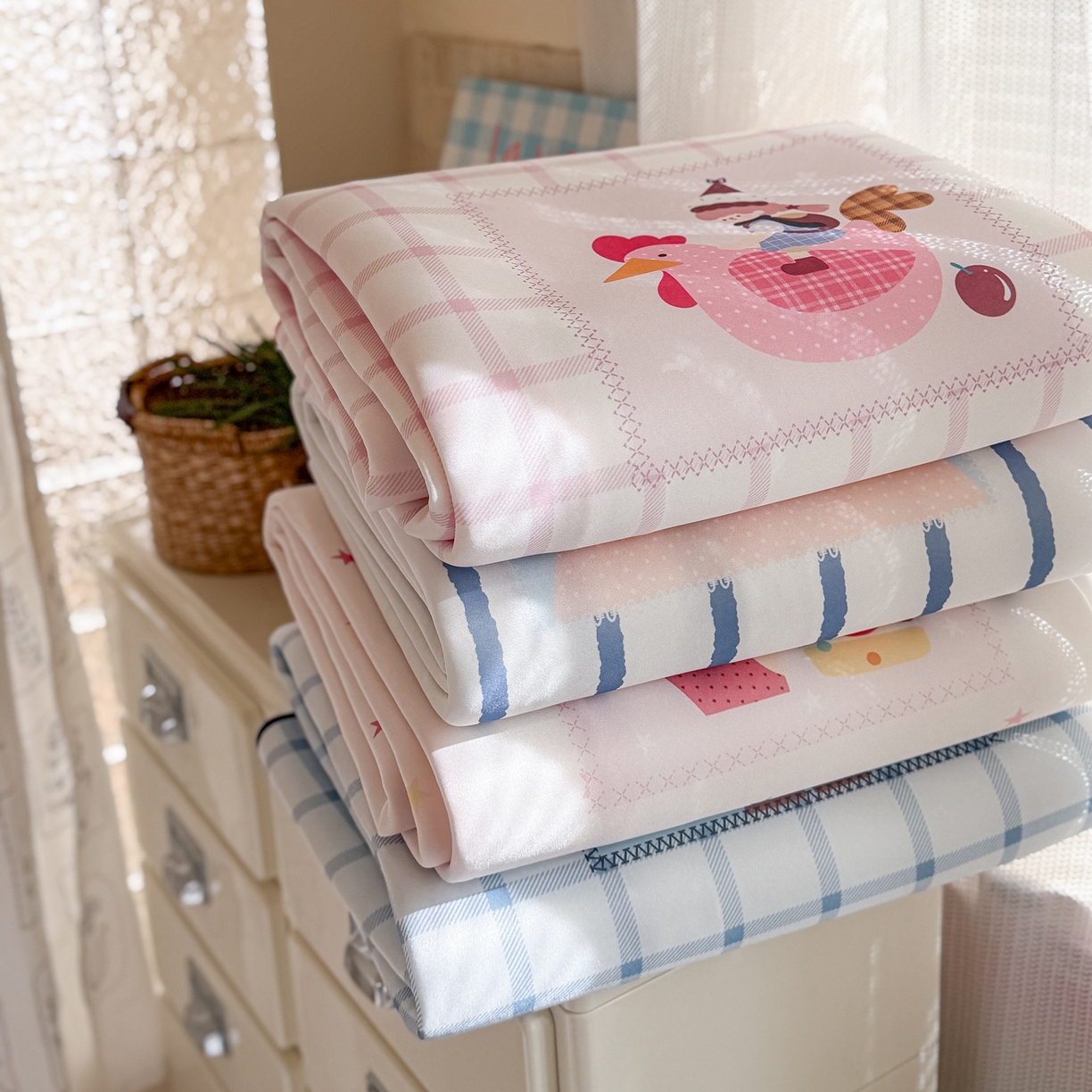 美乐迪家纺 2026新款织标款大版水光冰丝凉席席子凉席 组合图（仅供展示不可下单）