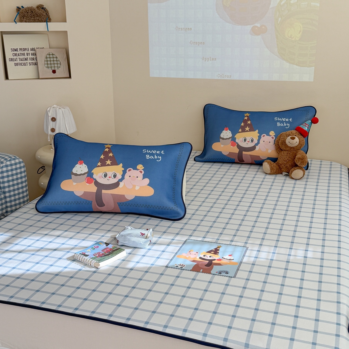 91家纺网 家纺一手货源 找家纺 美乐迪家纺 2026新款织标款大版水光冰丝凉席席子凉席 小王子