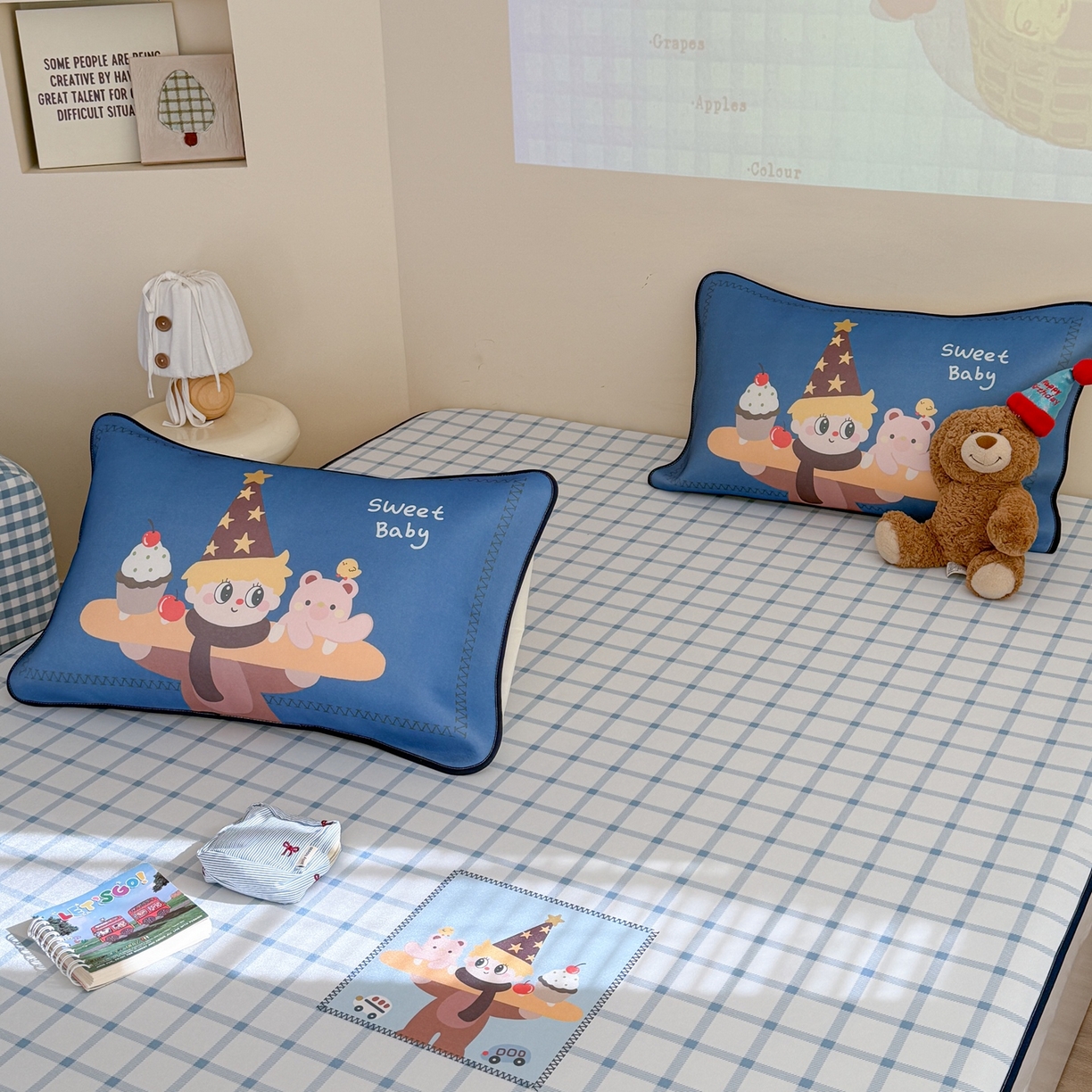 91家纺网 家纺一手货源 找家纺 美乐迪家纺 2026新款织标款大版水光冰丝凉席席子凉席 小王子