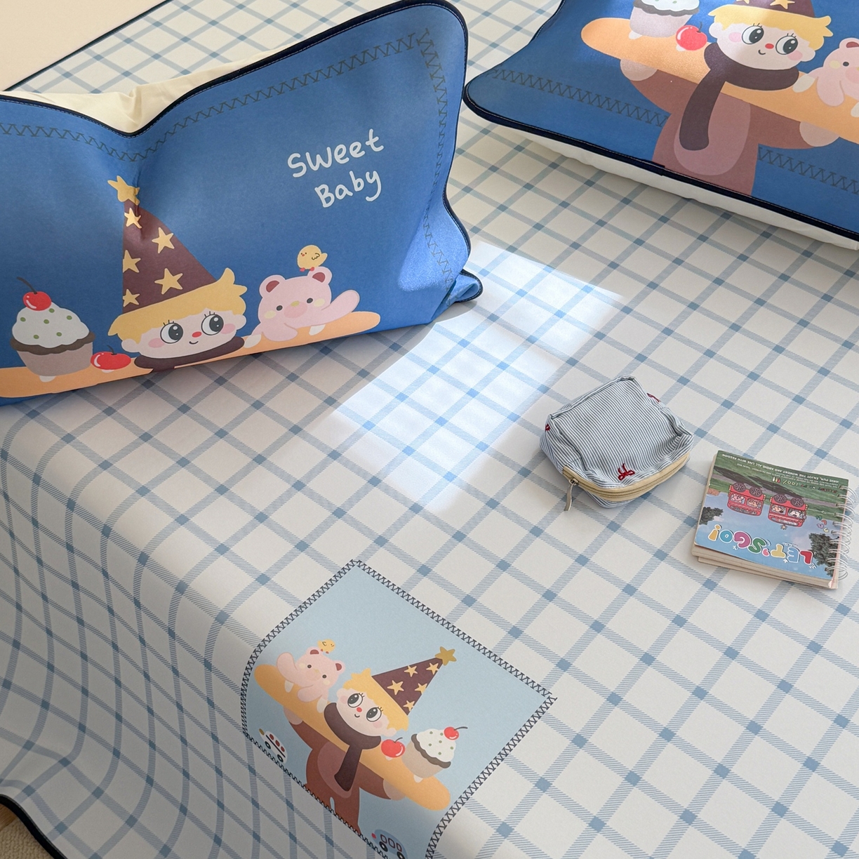 91家纺网 家纺一手货源 找家纺 美乐迪家纺 2026新款织标款大版水光冰丝凉席席子凉席 小王子