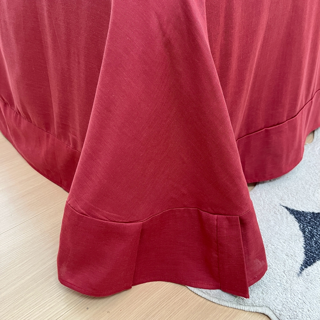 91家纺网 家纺一手货源 找家纺 禾时 2026新款A类波西米亚全棉纯棉双层纱四件套 波西米亚-蓝