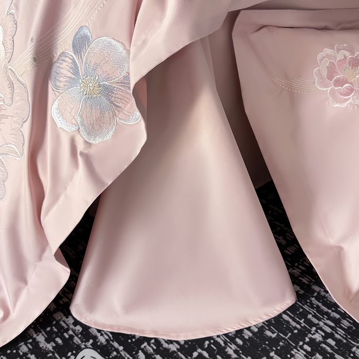 91家纺网 家纺一手货源 找家纺 （总）女子家纺 2026新款A类新款新疆长绒棉澳棉高端全棉纯棉绣花四件套-花富贵