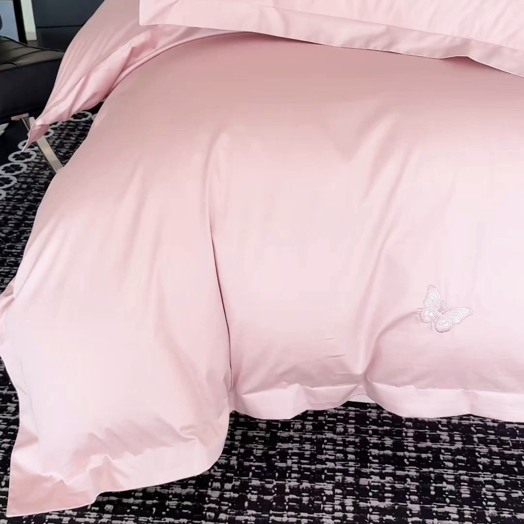 91家纺网 家纺一手货源 找家纺 （总）女子家纺 2026新款A类新款新疆长绒棉澳棉高端全棉纯棉绣花四件套-花富贵