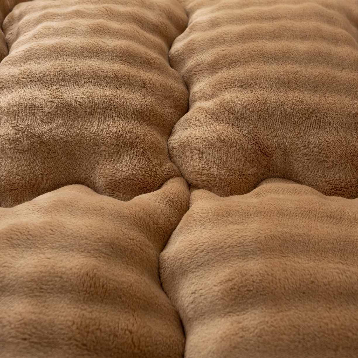 91家纺网 家纺一手货源 找家纺 （总）蕾诺家纺 2026新款高克重牛奶兔毛绒学生通用保暖床垫