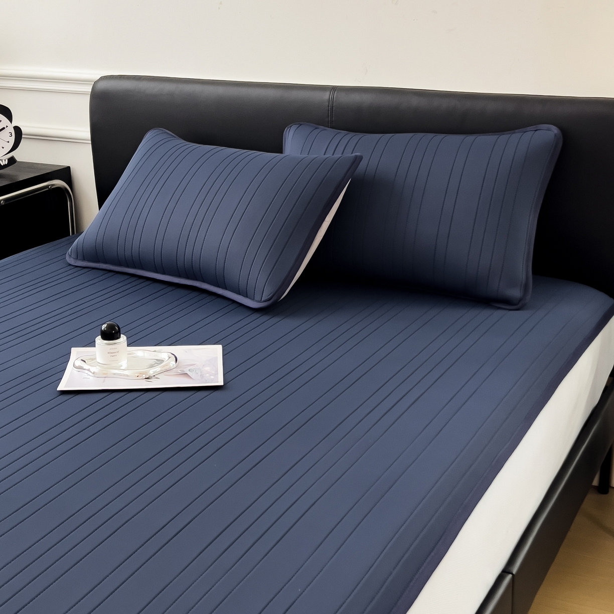 91家纺网 家纺一手货源 找家纺 （总）丝羽坊 2026新款云朵凉感纯色小冰皮软凉席-床笠款