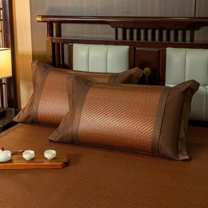 91家纺网 家纺一手货源 找家纺 （总）步步高席业 2026新款夏季高端高分子PE凉感席刺绣凉席