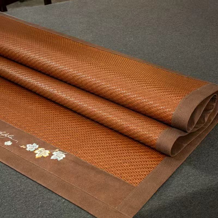 91家纺网 家纺一手货源 找家纺 （总）步步高席业 2026新款夏季高端高分子PE凉感席刺绣凉席