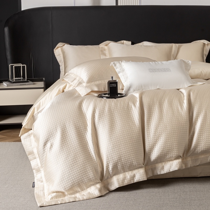 91家纺网 家纺一手货源 找家纺 （总）家居1号家纺 2026新款西西里厚织高精密锦缎提花四件套（全网控价！活动立减券后价格不得低于：标准488元，加大518元！请大家把控利润！严禁内卷！会员优惠10元！）