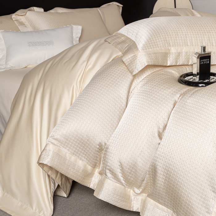 91家纺网 家纺一手货源 找家纺 （总）家居1号家纺 2026新款西西里厚织高精密锦缎提花四件套（全网控价！活动立减券后价格不得低于：标准488元，加大518元！请大家把控利润！严禁内卷！会员优惠10元！）