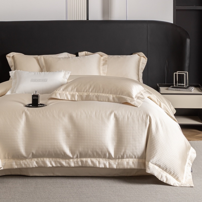 91家纺网 家纺一手货源 找家纺 （总）家居1号家纺 2026新款西西里厚织高精密锦缎提花四件套（全网控价！活动立减券后价格不得低于：标准488元，加大518元！请大家把控利润！严禁内卷！会员优惠10元！）