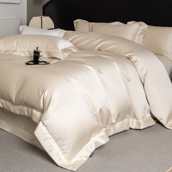 91家纺网 家纺一手货源 找家纺 （总）家居1号家纺 2026新款西西里厚织高精密锦缎提花四件套（全网控价！活动立减券后价格不得低于：标准488元，加大518元！请大家把控利润！严禁内卷！会员优惠10元！）