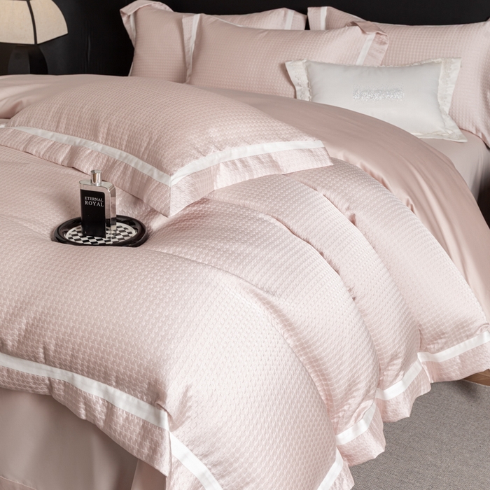 家居1号家纺 2026新款西西里厚织高精密锦缎提花四件套（全网控价！活动立减券后价格不得低于：标准488元，加大518元！请大家把控利润！严禁内卷！会员优惠10元！） 西西里-流金粉