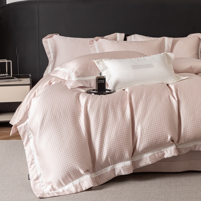 91家纺网 家纺一手货源 找家纺 家居1号家纺 2026新款西西里厚织高精密锦缎提花四件套（全网控价！活动立减券后价格不得低于：标准488元，加大518元！请大家把控利润！严禁内卷！会员优惠10元！） 西西里-流金粉