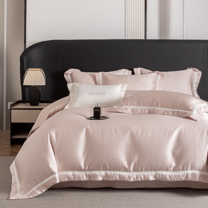 91家纺网 家纺一手货源 找家纺 家居1号家纺 2026新款西西里厚织高精密锦缎提花四件套（全网控价！活动立减券后价格不得低于：标准488元，加大518元！请大家把控利润！严禁内卷！会员优惠10元！） 西西里-流金粉